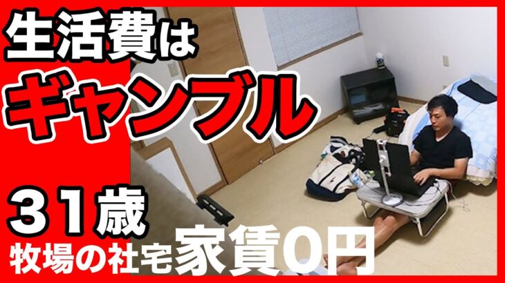 ギャンブルで大赤字の31歳　牧場の社宅で家賃0円