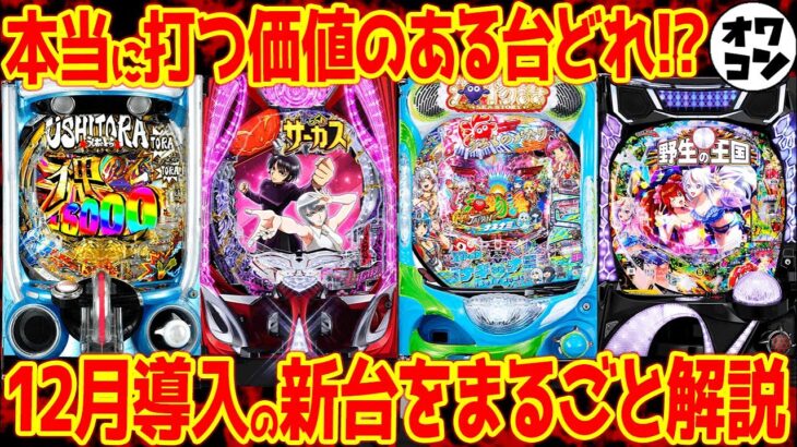 【パチンコ新台まとめ】12月の新台解説!!1/49で97%継続やVtuber海物語などカオス気味【P沖ドキも】